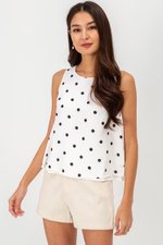 MISHA POLKA DOT REVERSIBLE TOP