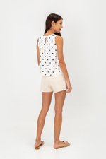 MISHA POLKA DOT REVERSIBLE TOP