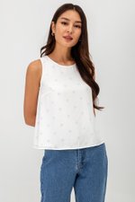 MISHA POLKA DOT REVERSIBLE TOP