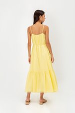 INIYA FLOUNCE HEM MAXI DRESS W SASH