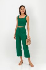 KAIRIN LINEN CROP TOP