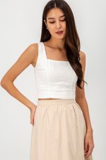 KAIRIN LINEN CROP TOP