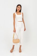 KAIRIN LINEN CROP TOP