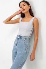 KAIRIN LINEN CROP TOP