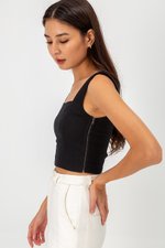 KAIRIN LINEN CROP TOP