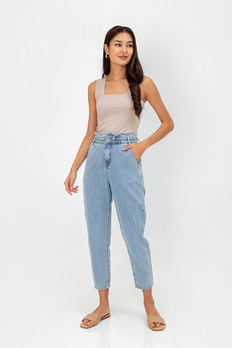 JONAS PAPERBAG MOM JEANS