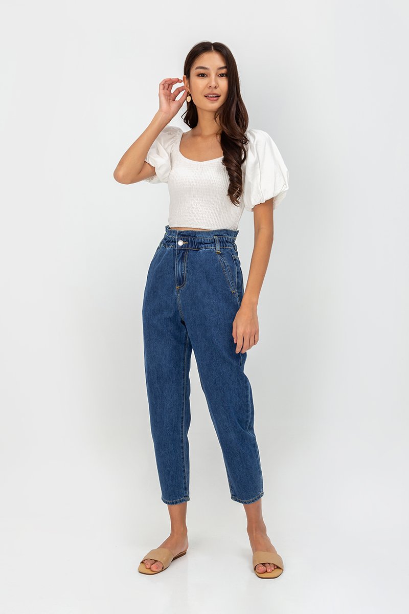 JONAS PAPERBAG MOM JEANS