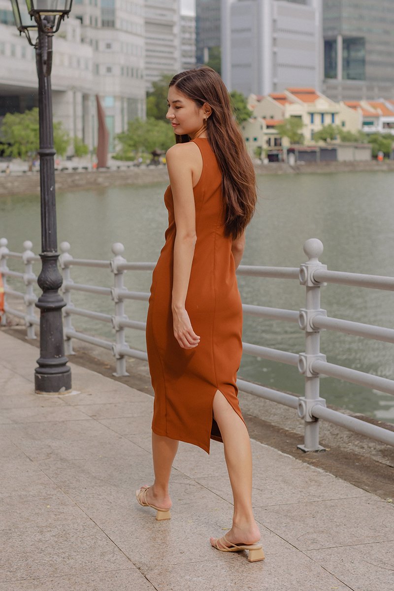 DEVINA TANK COLUMN MIDI DRESS