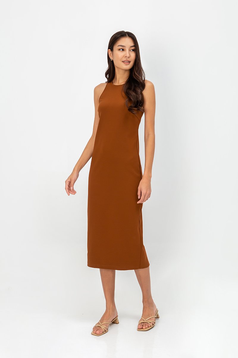 DEVINA TANK COLUMN MIDI DRESS