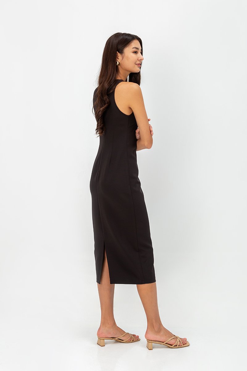 DEVINA TANK COLUMN MIDI DRESS
