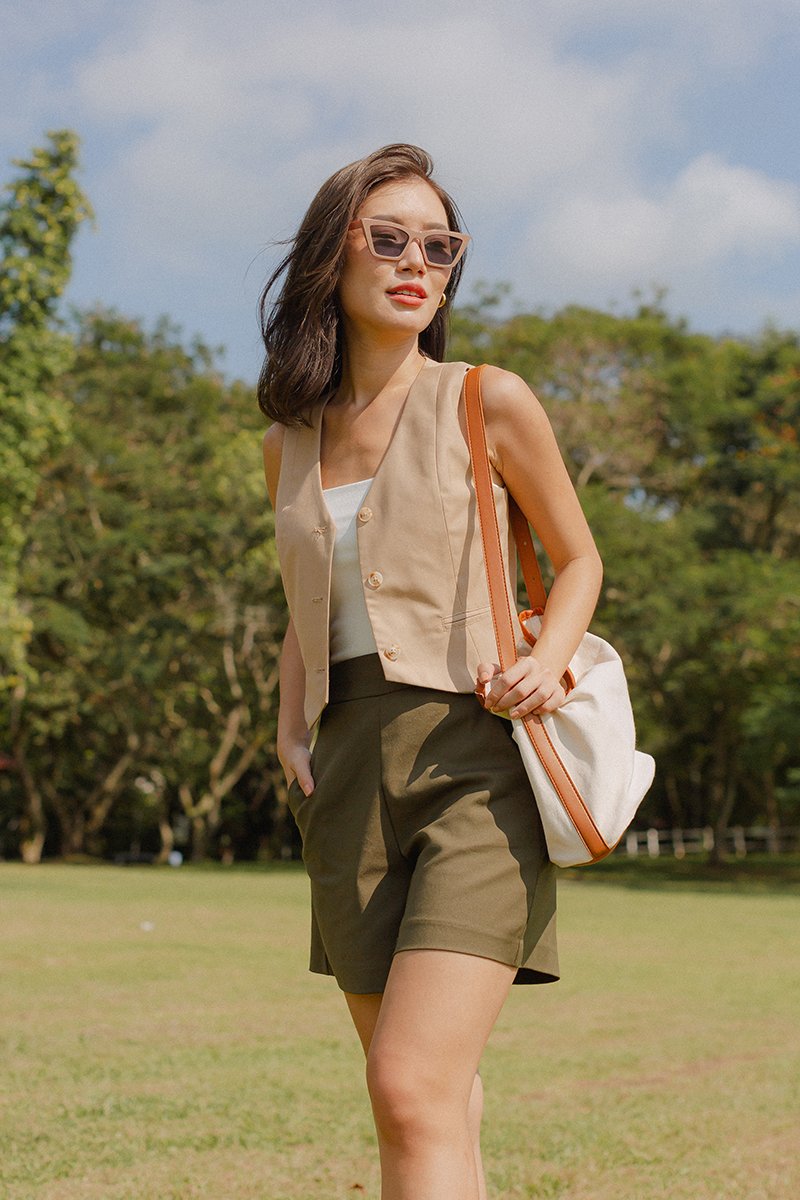 JORYN BASIC HIGH WAIST SHORTS