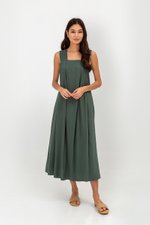 YUKI LINEN VBACK MAXI DRESS