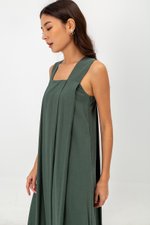 YUKI LINEN VBACK MAXI DRESS