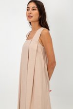 YUKI LINEN VBACK MAXI DRESS