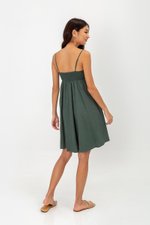 CAROLYN SMOCKED MINI DRESS