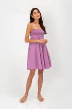 CAROLYN SMOCKED MINI DRESS