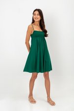 CAROLYN SMOCKED MINI DRESS