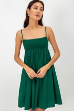 CAROLYN SMOCKED MINI DRESS