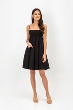 CAROLYN SMOCKED MINI DRESS