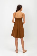 CAROLYN SMOCKED MINI DRESS