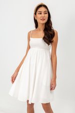 CAROLYN SMOCKED MINI DRESS