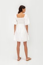 ROSE PUFF SLEEVE MINI DRESS ROSE PUFF SLEEVE MINI DRESS