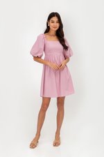 ROSE PUFF SLEEVE MINI DRESS ROSE PUFF SLEEVE MINI DRESS