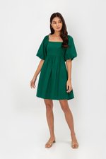 ROSE PUFF SLEEVE MINI DRESS ROSE PUFF SLEEVE MINI DRESS