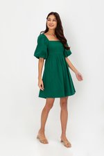 ROSE PUFF SLEEVE MINI DRESS ROSE PUFF SLEEVE MINI DRESS