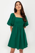 ROSE PUFF SLEEVE MINI DRESS ROSE PUFF SLEEVE MINI DRESS