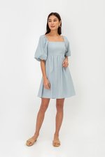 ROSE PUFF SLEEVE MINI DRESS ROSE PUFF SLEEVE MINI DRESS