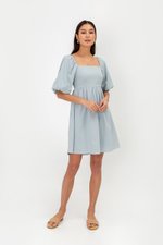 ROSE PUFF SLEEVE MINI DRESS ROSE PUFF SLEEVE MINI DRESS