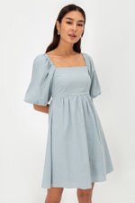 ROSE PUFF SLEEVE MINI DRESS ROSE PUFF SLEEVE MINI DRESS