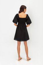 ROSE PUFF SLEEVE MINI DRESS ROSE PUFF SLEEVE MINI DRESS