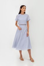 LERANE TEXTURED BOXY CROP TOP
