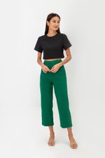 LERANE TEXTURED BOXY CROP TOP