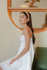 CAROLYN SMOCKED MINI DRESS