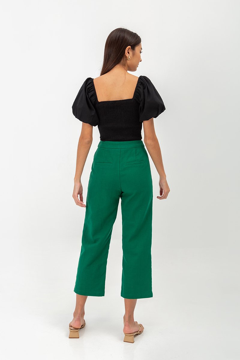 AMAELIA PUFF SLEEVE SMOCKED TOP