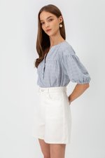 MILA EYELET PUFF SLEEVE TOP