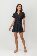 CHANTAL V NECK EYELET ROMPER