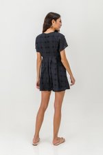 CHANTAL V NECK EYELET ROMPER