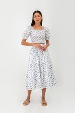 DASHA FLORAL SMOCKED PUFF SLEEVE TOP DASHA FLORAL SMOCKED PUFF SLEEVE TOP