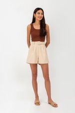 IVE BELTED TAILORED SHORTS