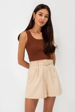 IVE BELTED TAILORED SHORTS