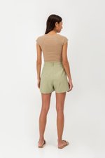 IVE BELTED TAILORED SHORTS