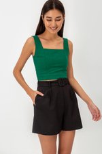 IVE BELTED TAILORED SHORTS