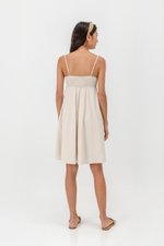 CAROLYN SMOCKED MINI DRESS