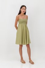 CAROLYN SMOCKED MINI DRESS