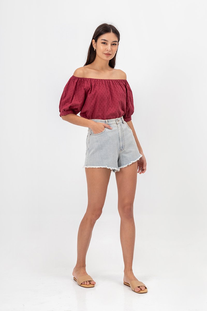 FAITH TEXTURED TWOWAY TOP