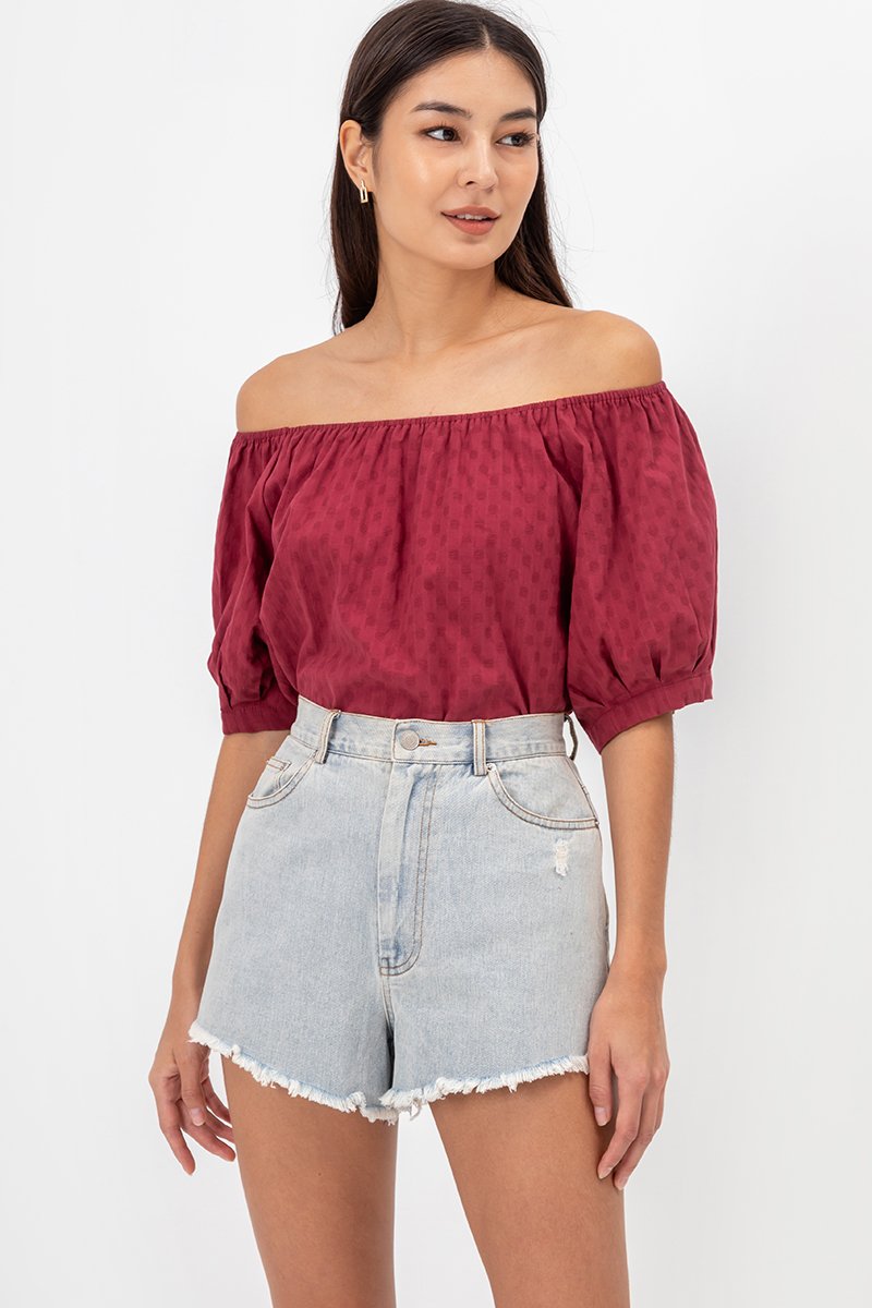 FAITH TEXTURED TWOWAY TOP